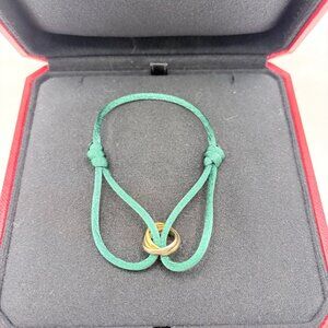 Authentic Cartier Trinity Cord Bracelet – Gold Cord + Extras